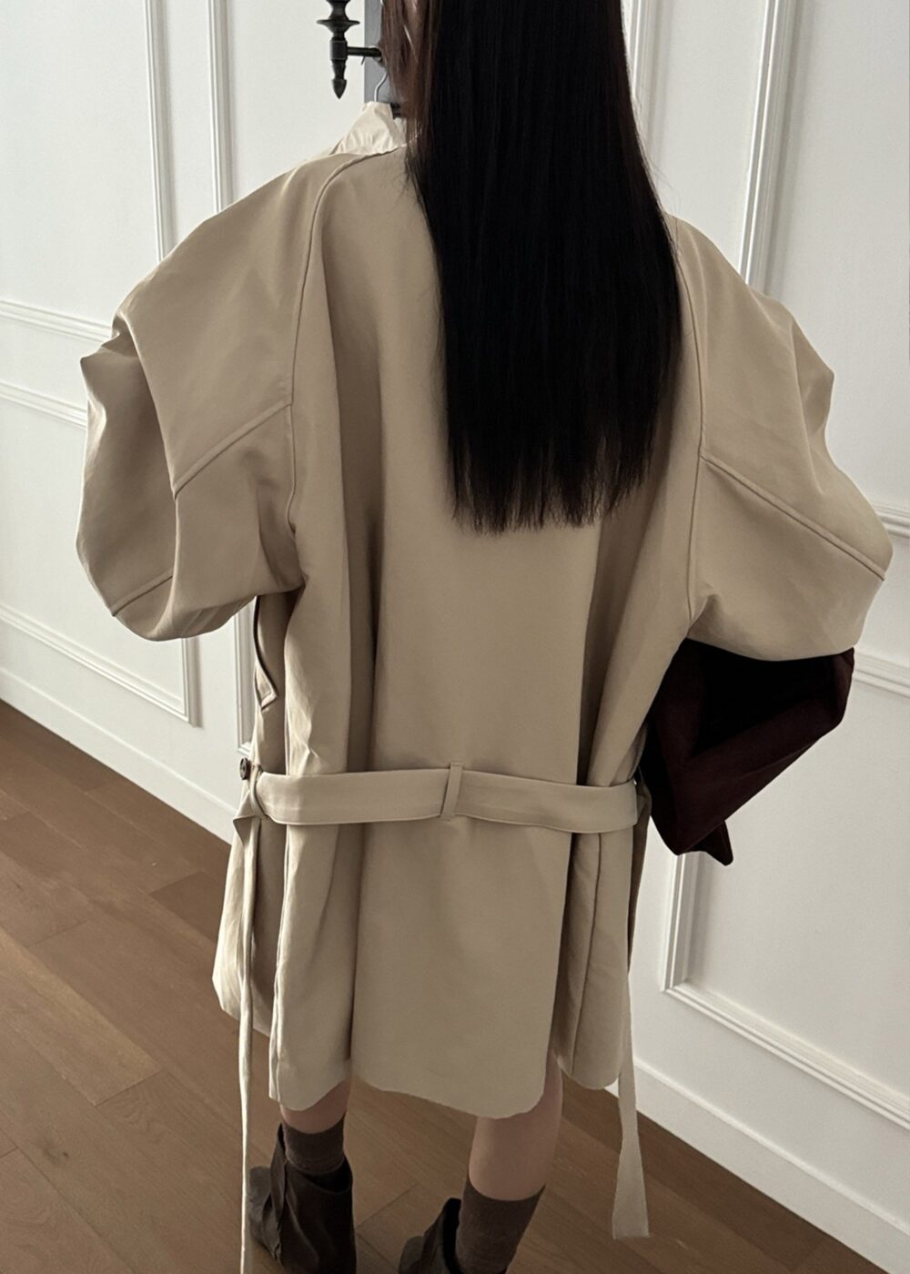 Alberta Short Trench - Beige - Image 10