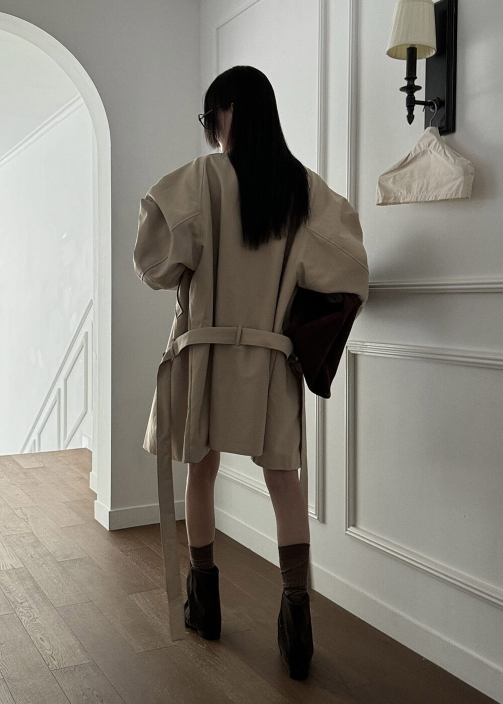 Alberta Short Trench - Beige - Image 11