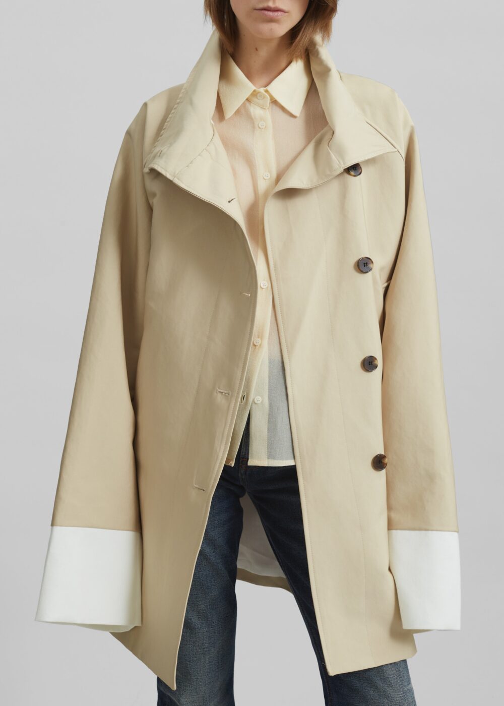 Alberta Short Trench - Beige - Image 8