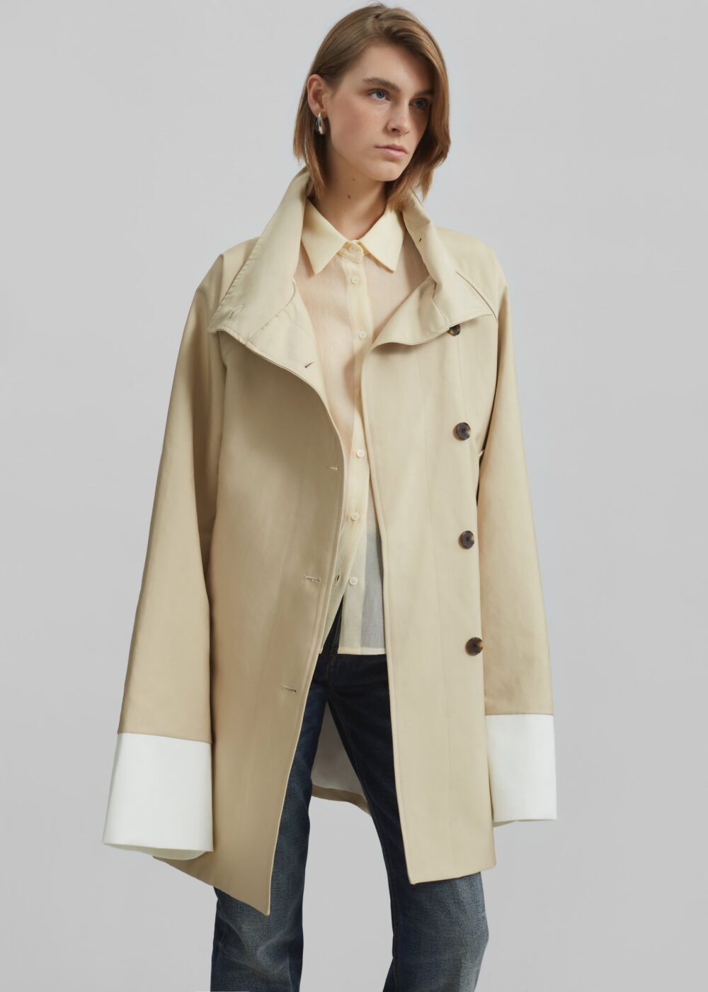 Alberta Short Trench - Beige - Image 6