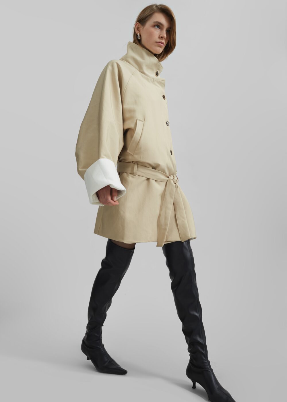 Alberta Short Trench - Beige - Image 3