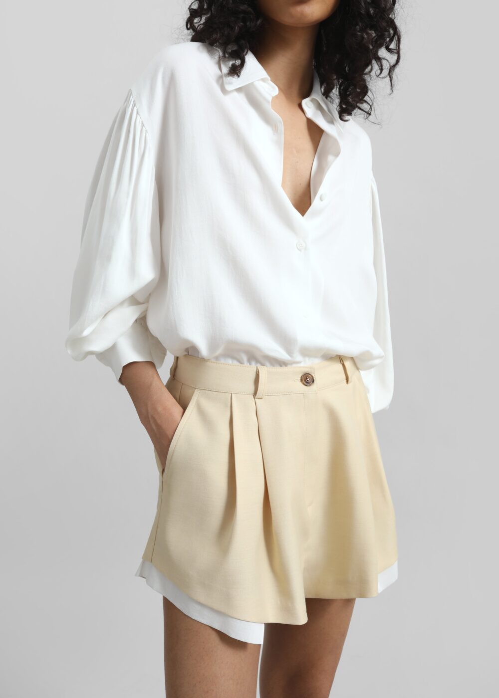 Azura Fluid Shirt - White - Image 3