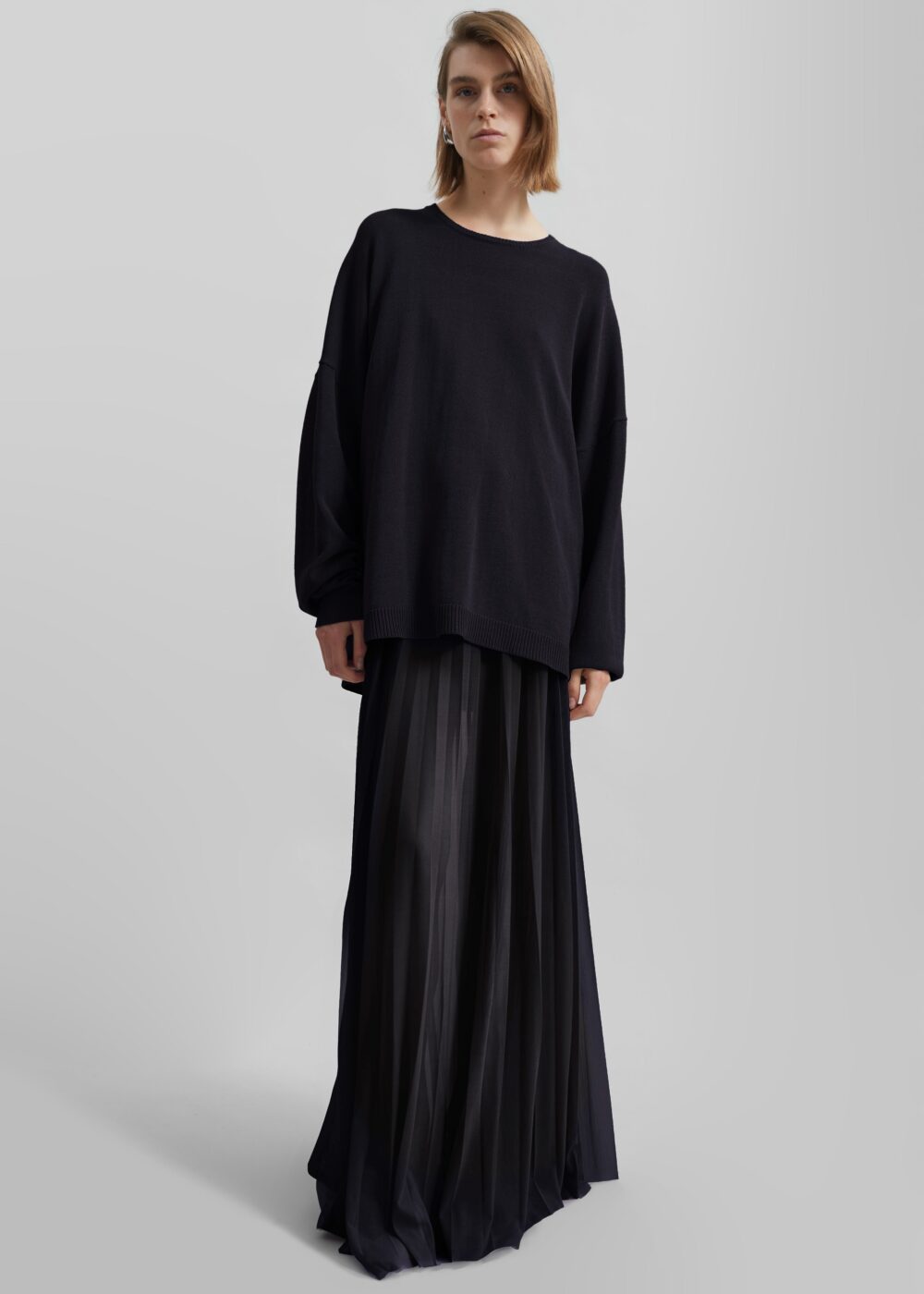 Basel Crew Neck Sweater - Black - Image 3