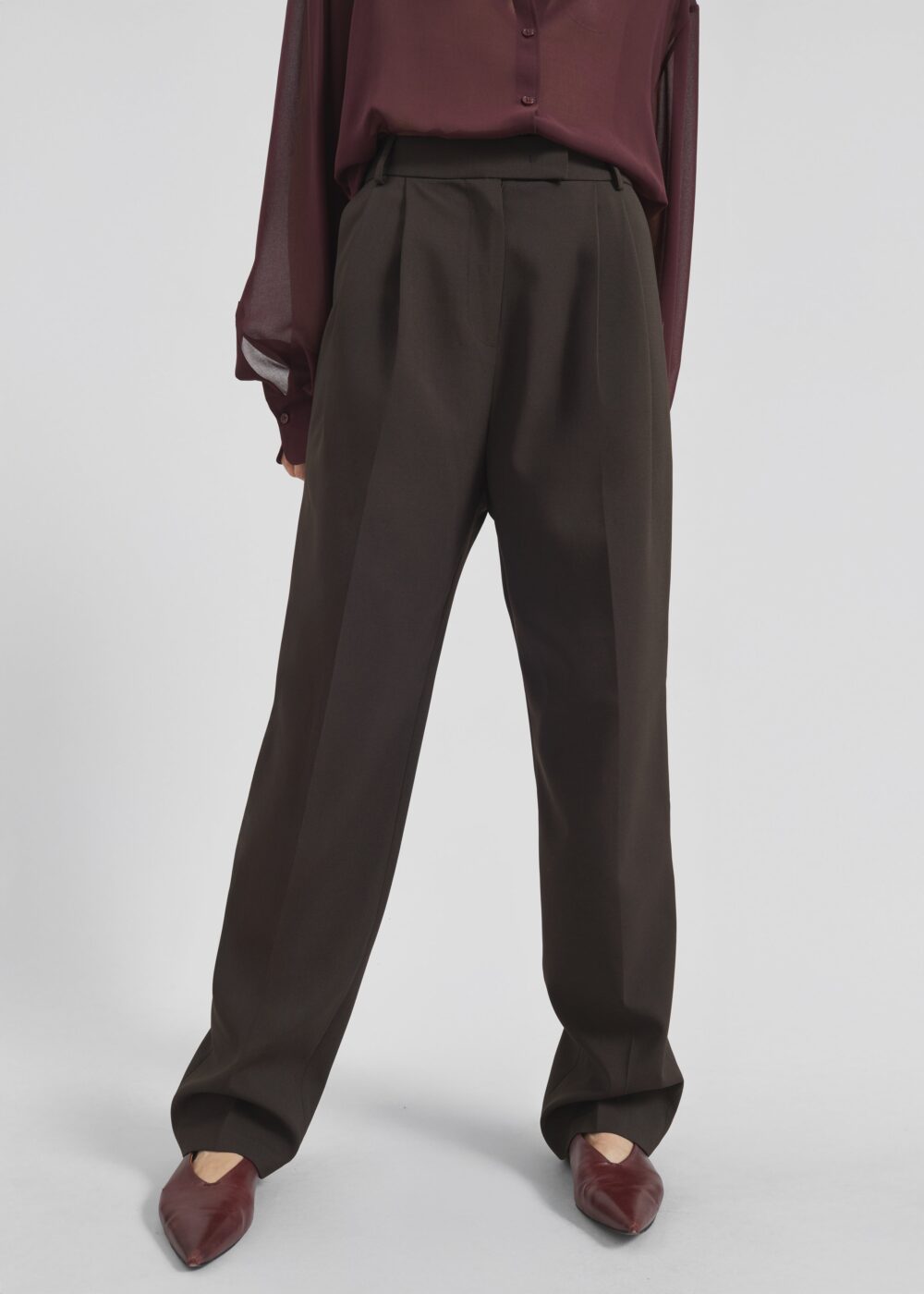 Bea Suit Pants - Dark Espresso - Image 3