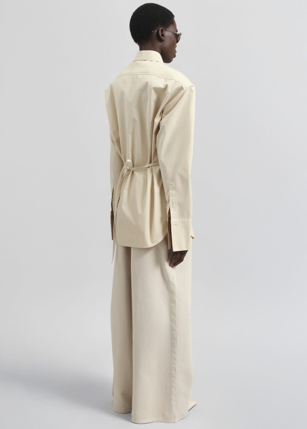Bec Padded Shirt - Beige - Image 5