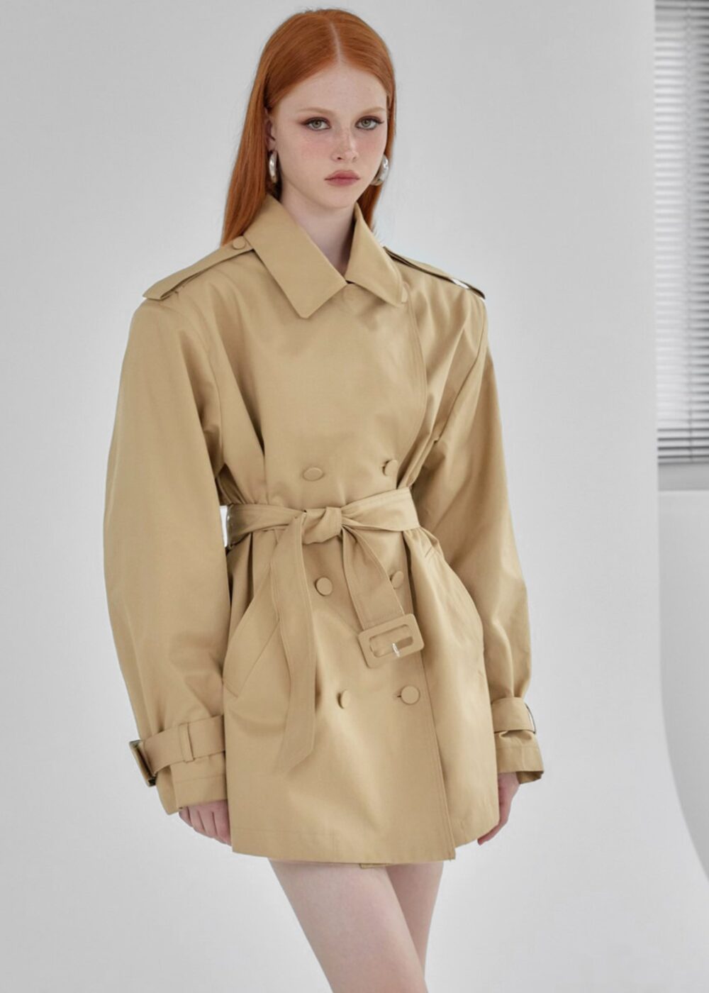 Raleigh Trench Coat - Beige - Image 11