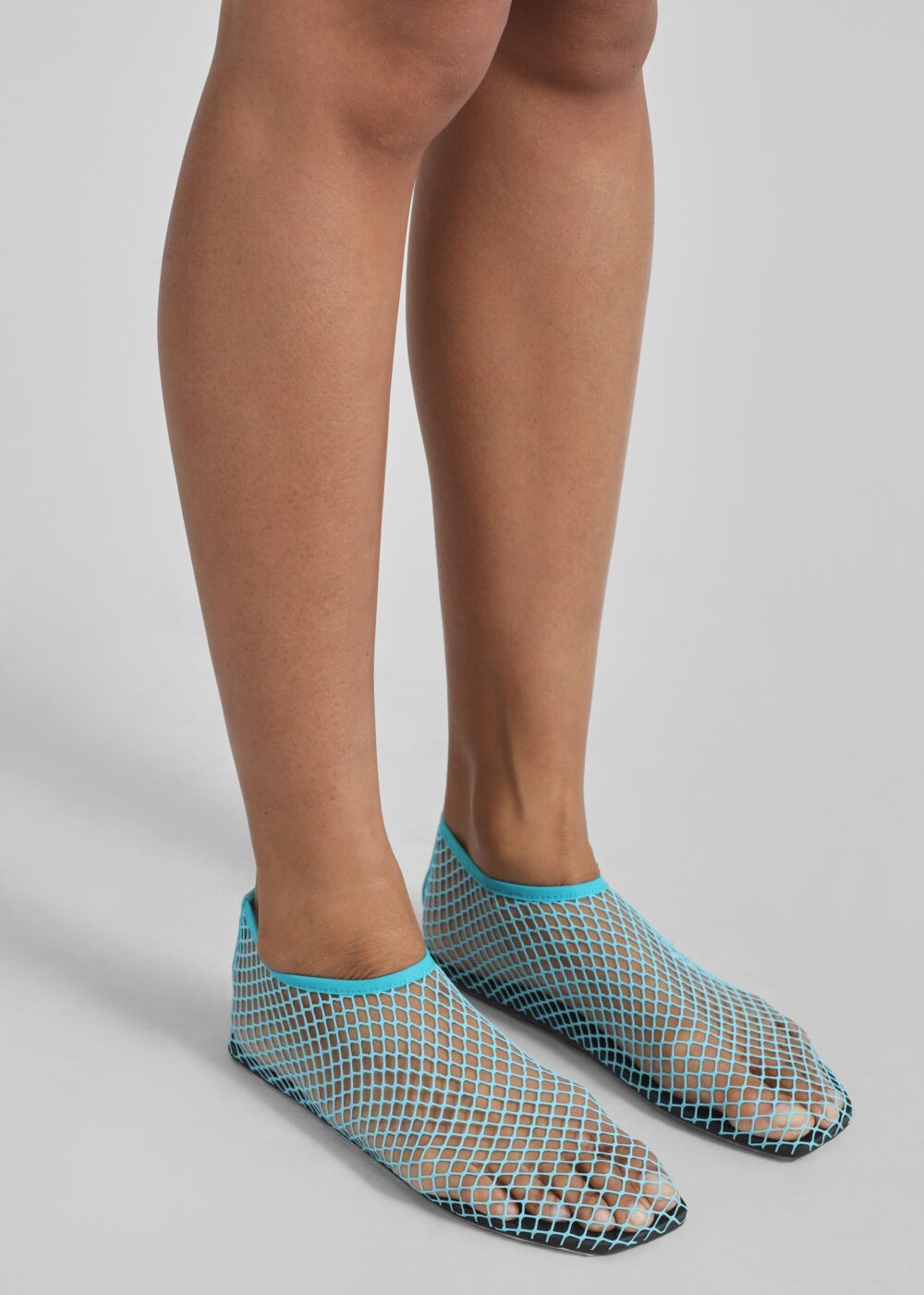 Christopher Esber Mesh Water Flats - Teal - Image 4