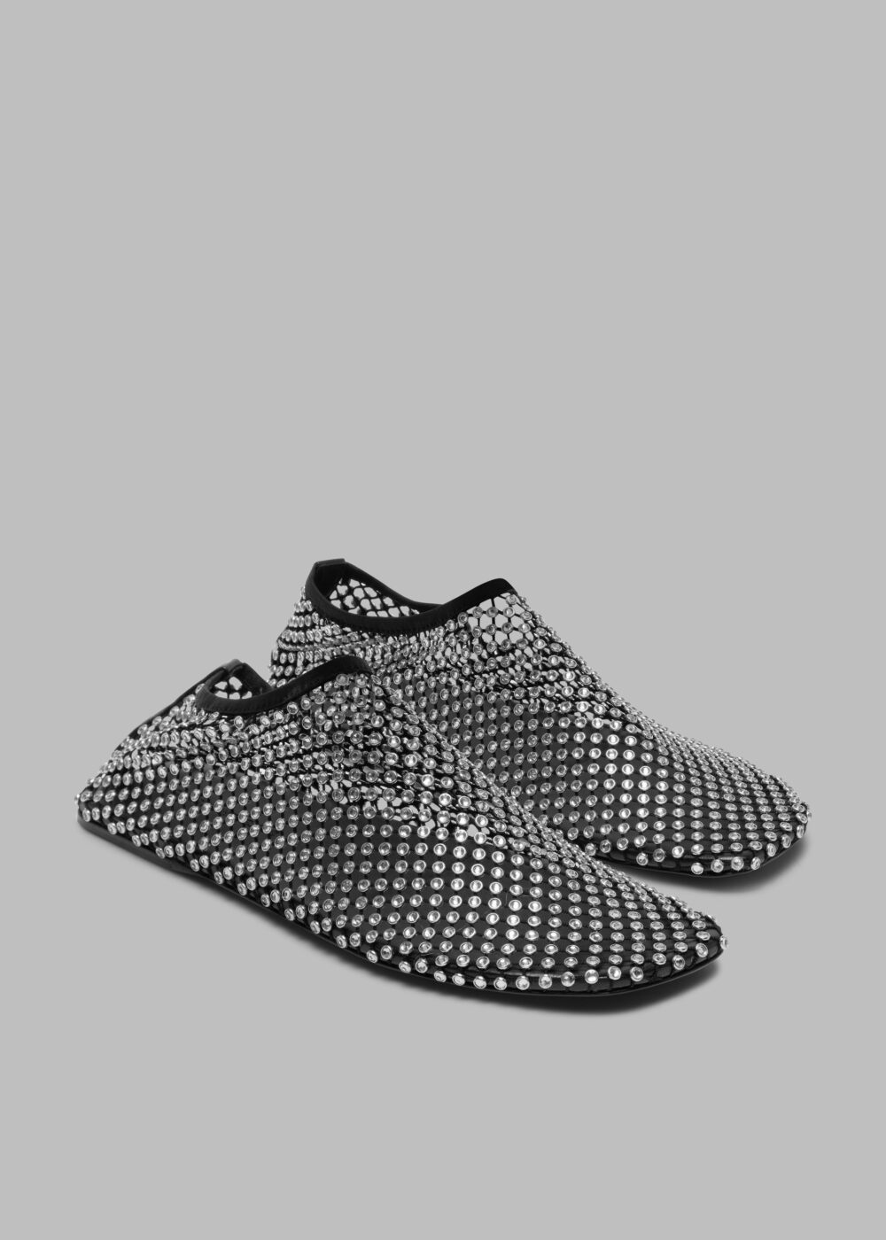 Christopher Esber Minette Crystal Flats - Black - Image 4