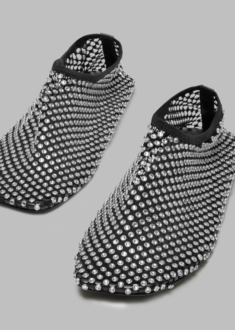 Christopher Esber Minette Crystal Flats - Black - Image 3