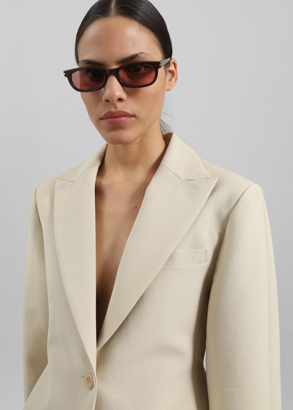 Colette Hourglass Blazer - Beige - Image 5