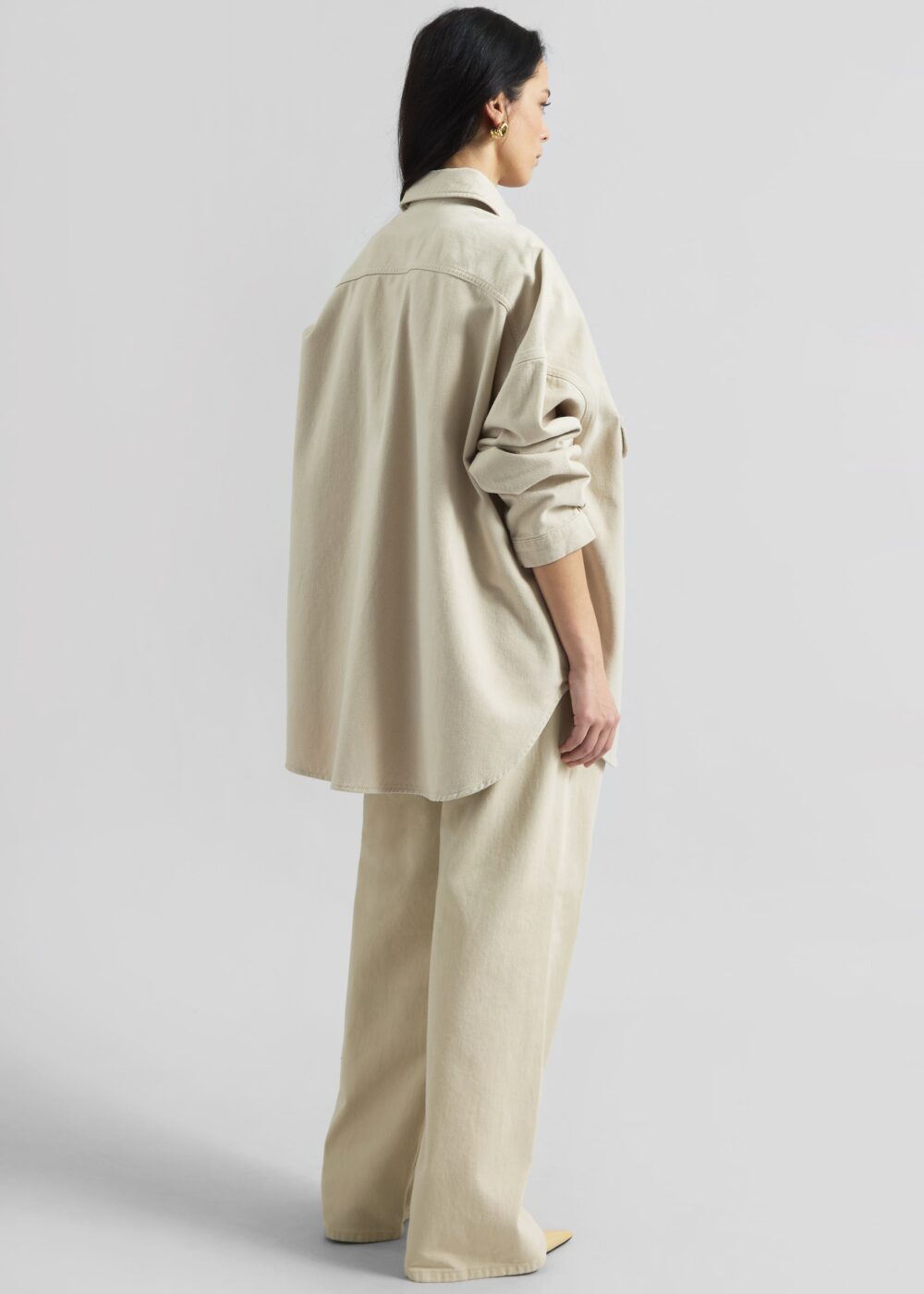 Dallas Denim Overshirt - Sand - Image 6