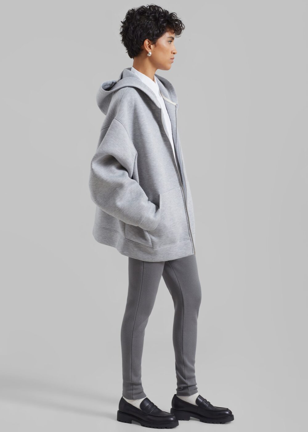 Denton Oversized Hoodie - Grey - Image 8