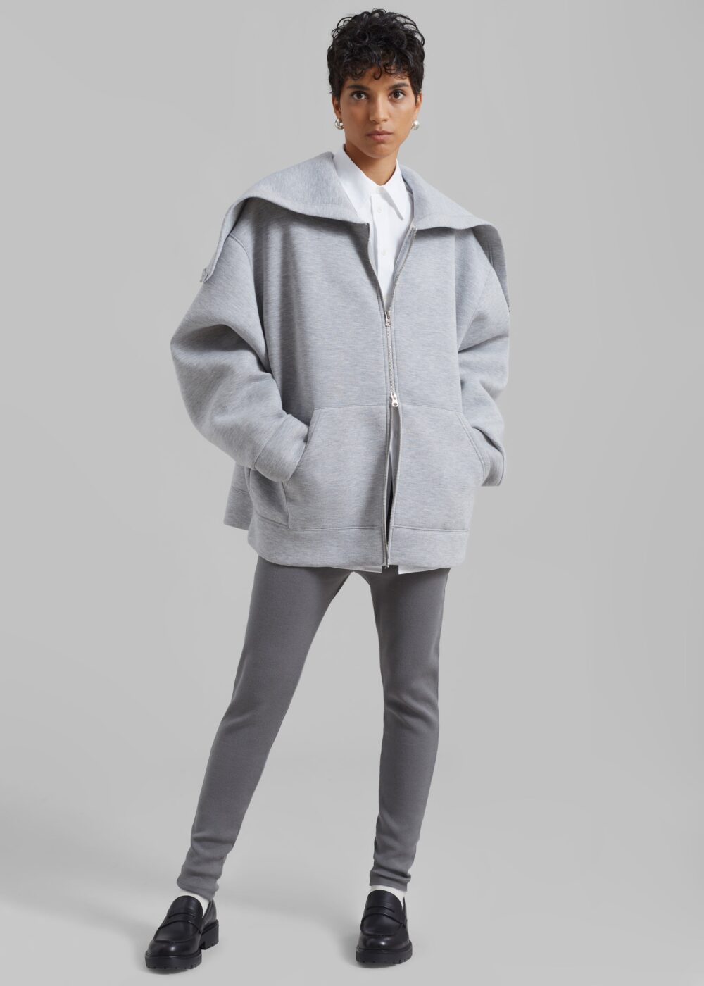Denton Oversized Hoodie - Grey - Image 6