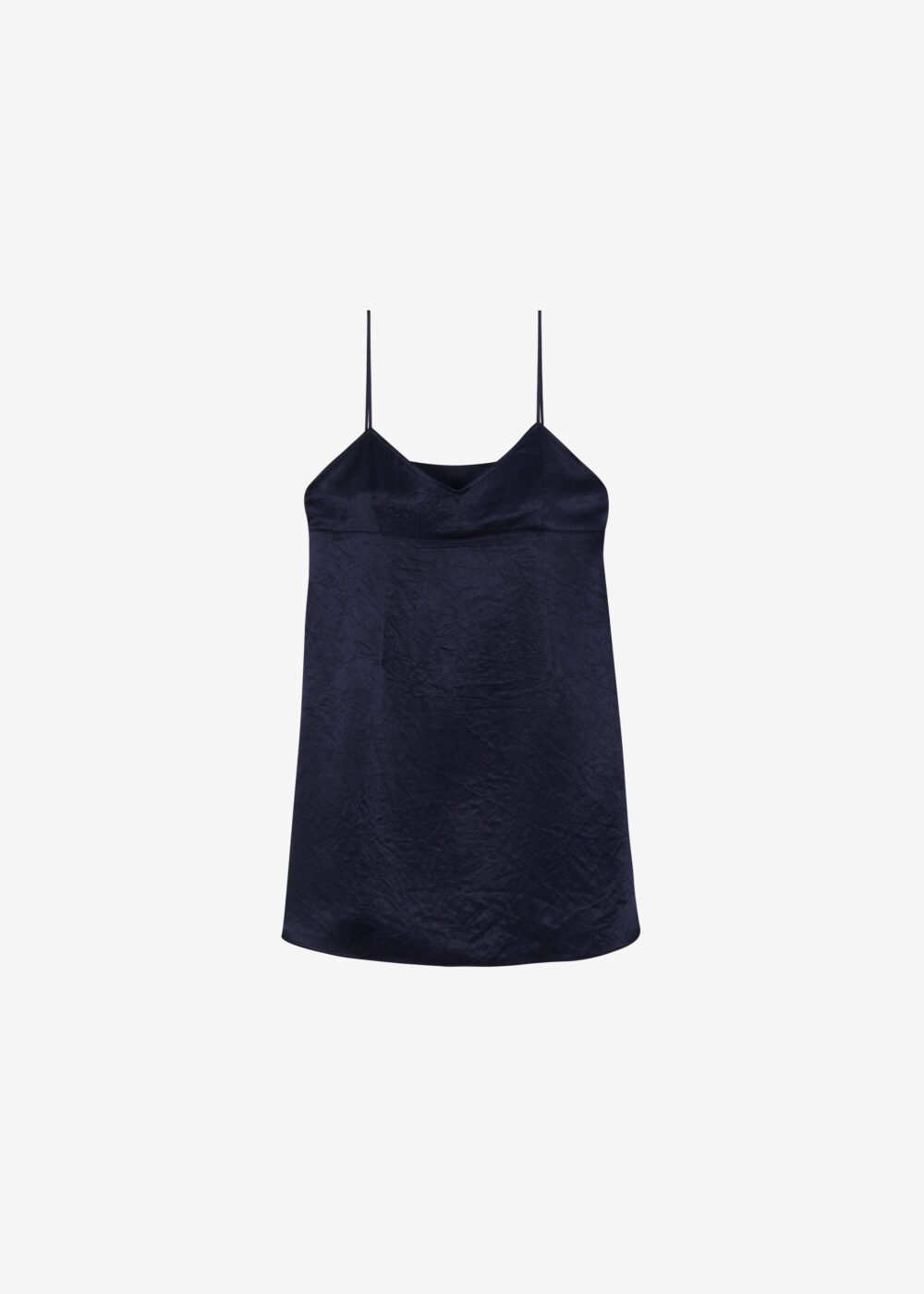 Elma Satin Mini Dress - Navy - Image 6