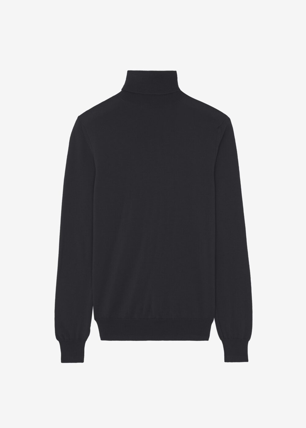 Eve Thin Turtleneck Sweater - Dark Grey Melange - Image 11