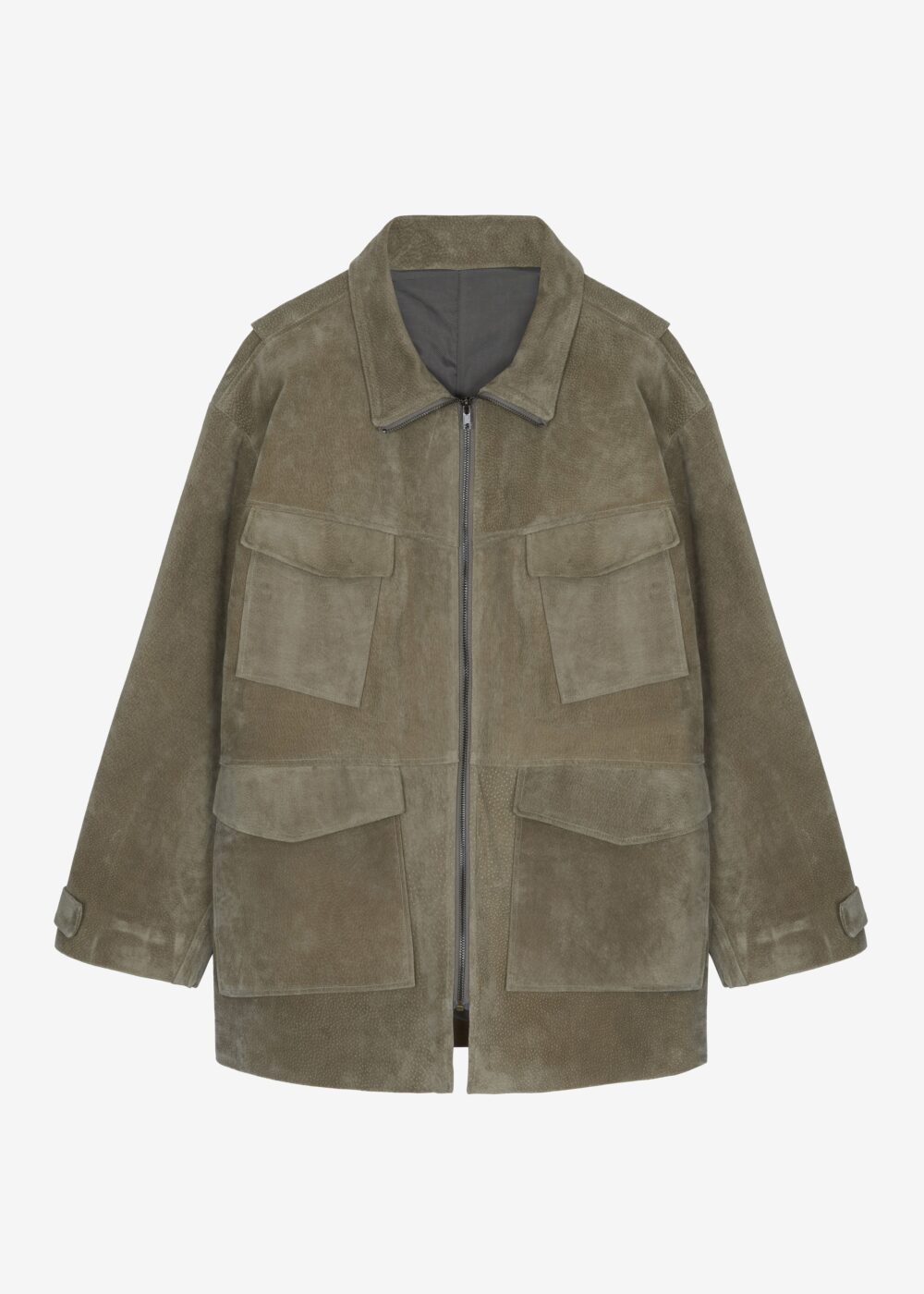 Fennor Suede Jacket - Pale Olive - Image 7