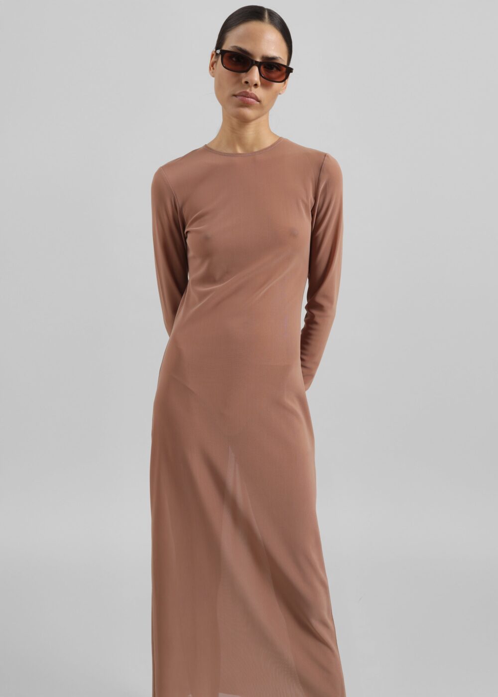 Gudu Dress #04 - Brown - Image 3