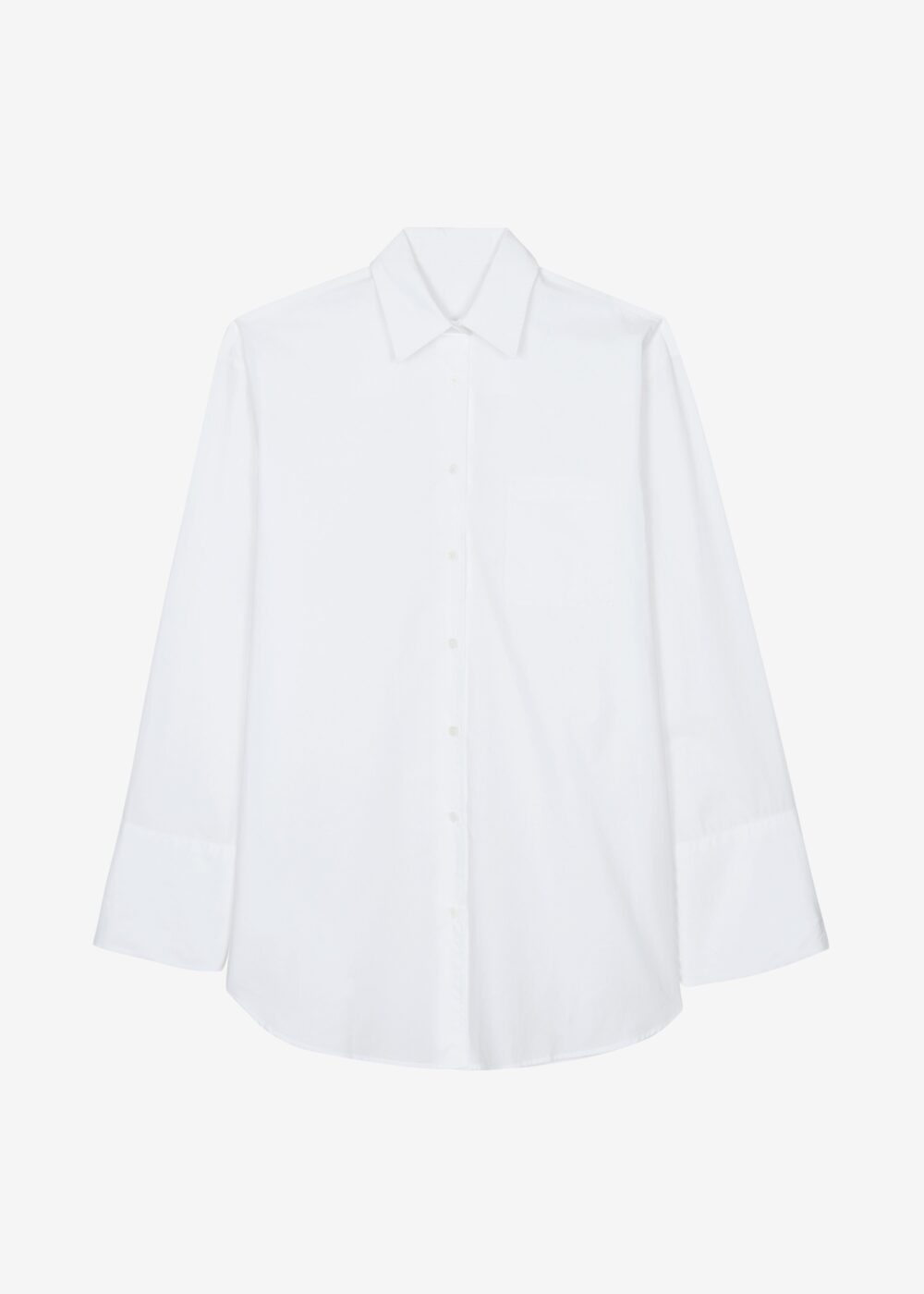 Helen Organic Cotton Long Shirt - White - Image 7
