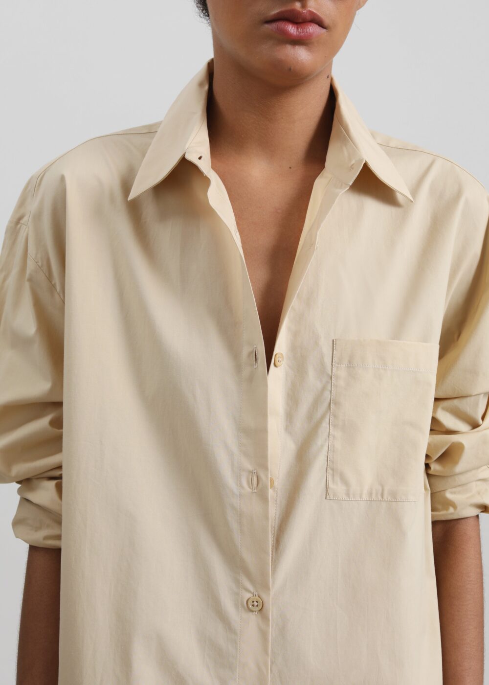 Helena Shirt Dress - Beige - Image 5