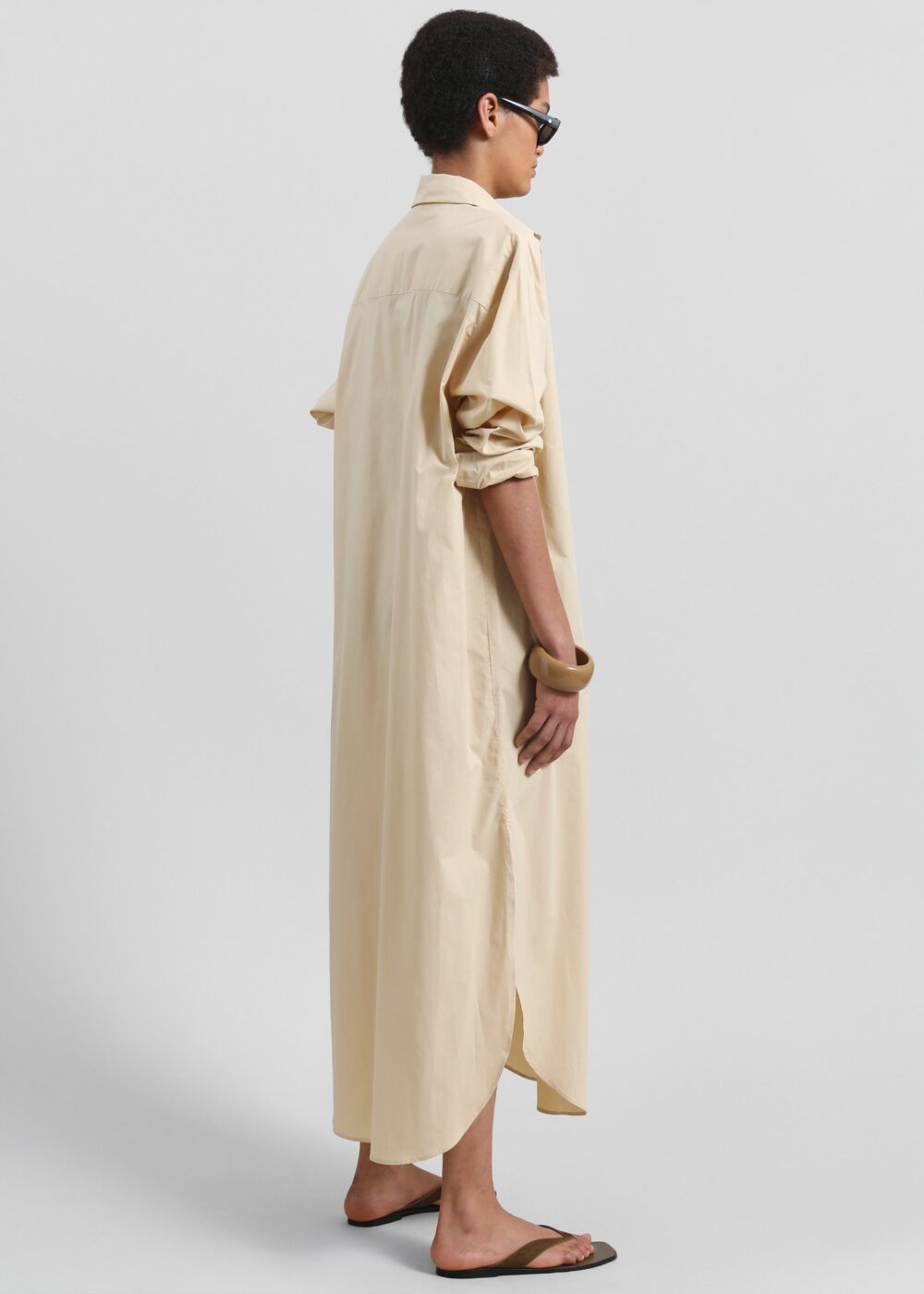 Helena Shirt Dress - Beige - Image 7