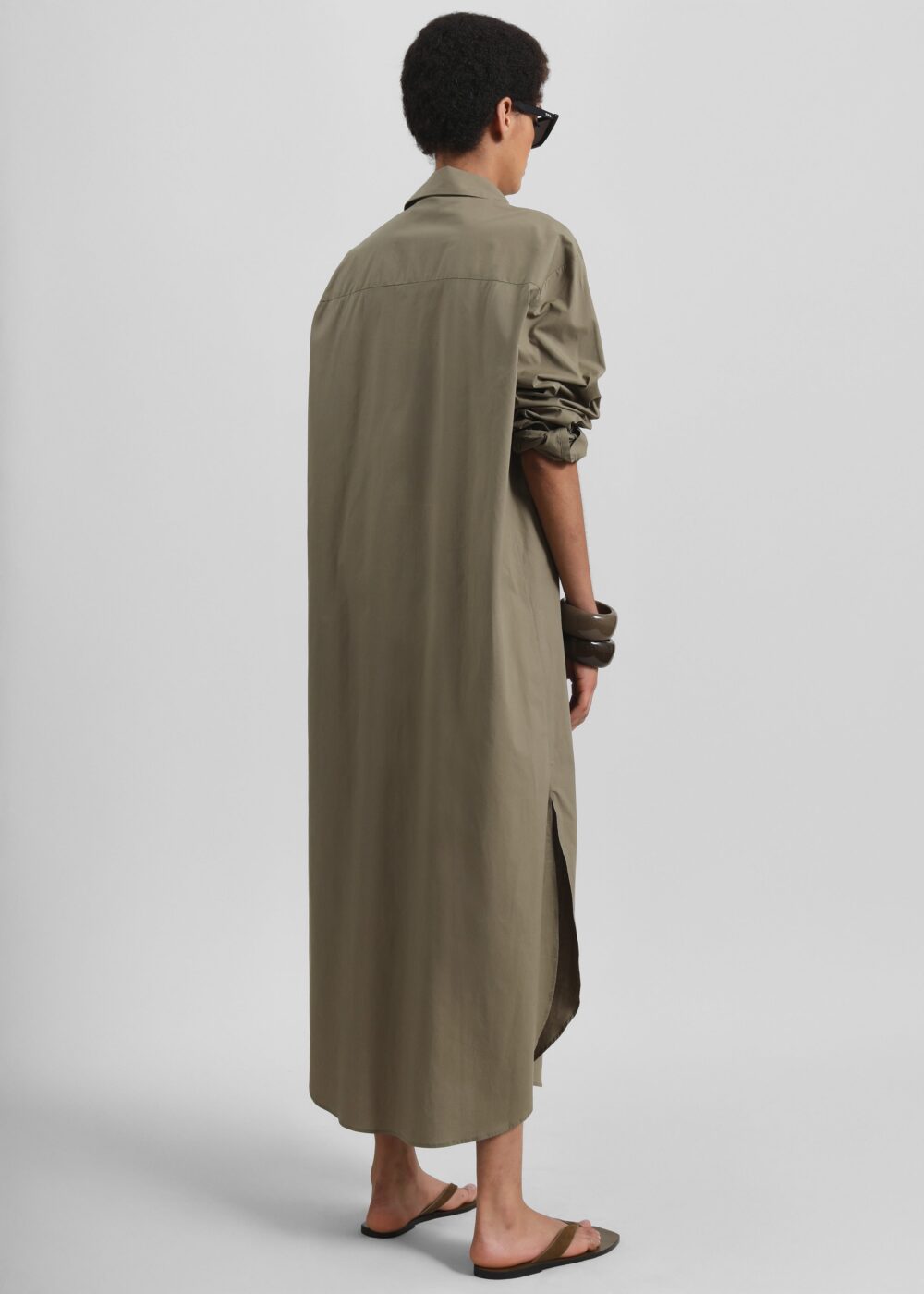 Helena Shirt Dress - Khaki - Image 6