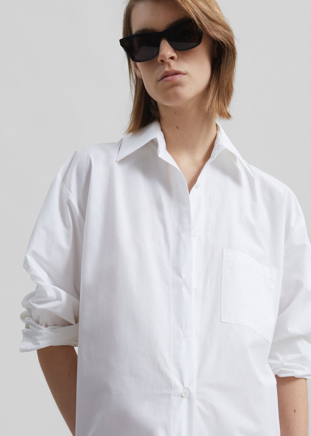 Helena Shirt Dress - White - Image 5