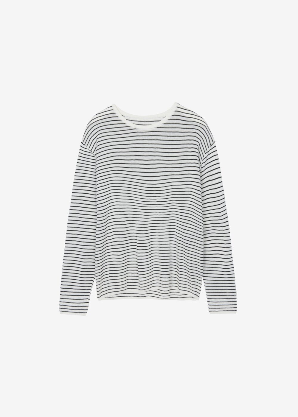 Iven Knit Pullover - White/Black Stripe - Image 9