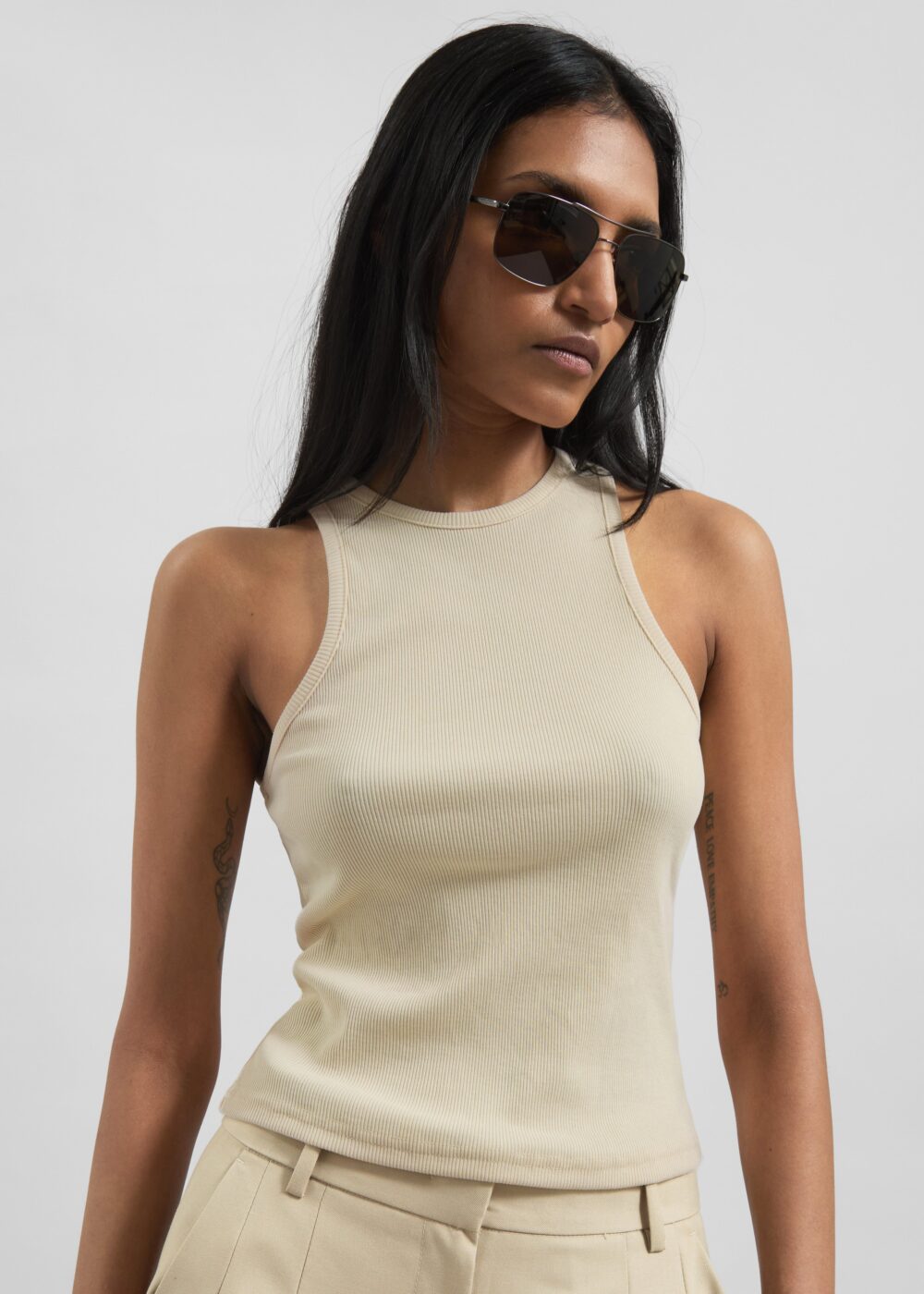 Jem Tank Top - Beige - Image 5