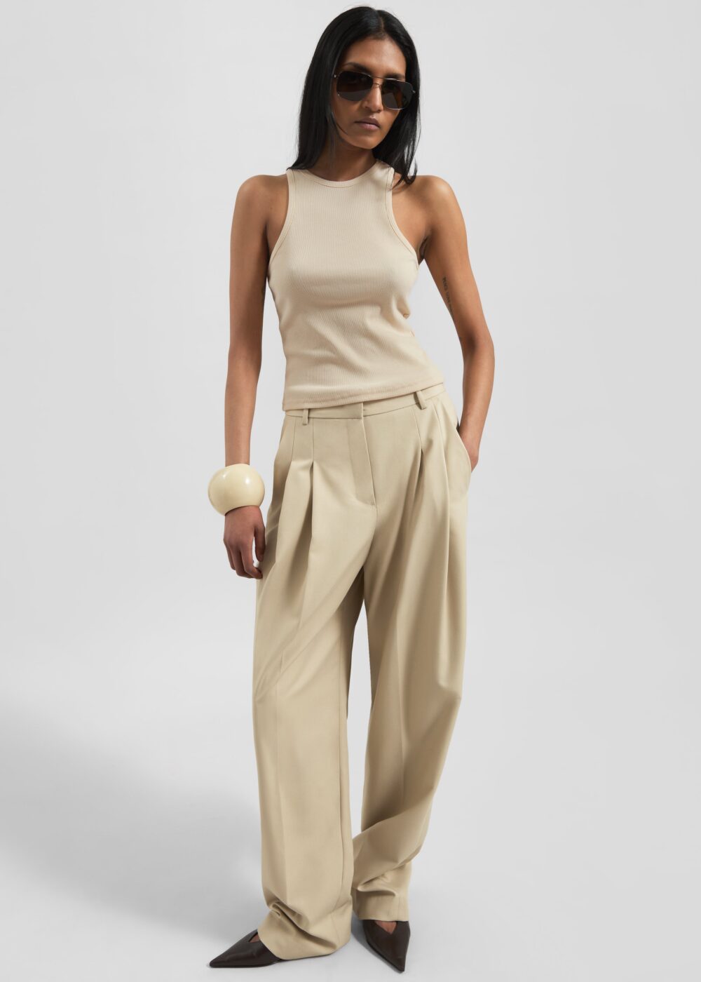 Jem Tank Top - Beige - Image 4