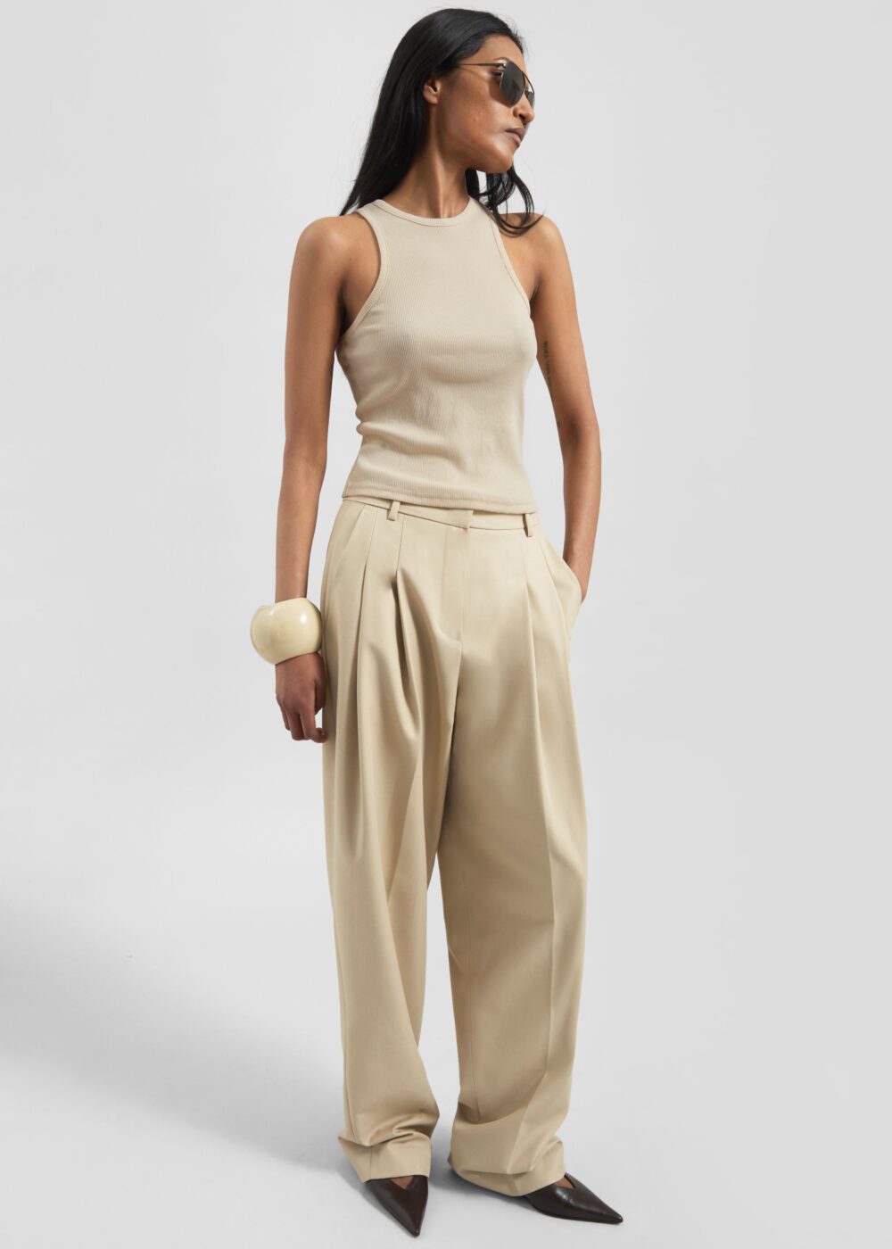 Jem Tank Top - Beige - Image 3