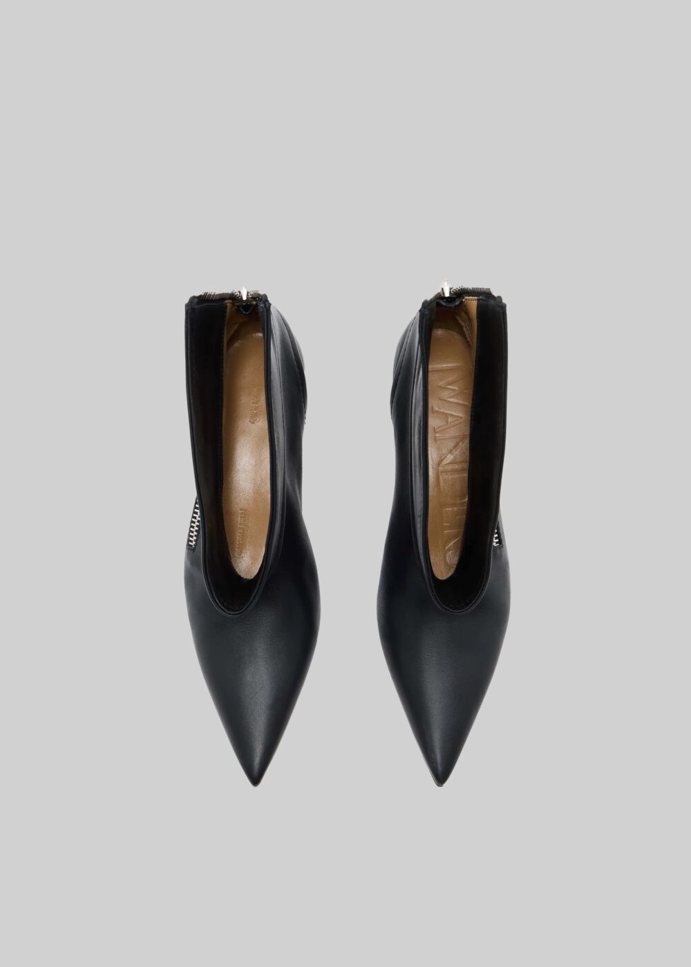 JW Anderson Kitten Heel Biker Boots - Black - Image 4