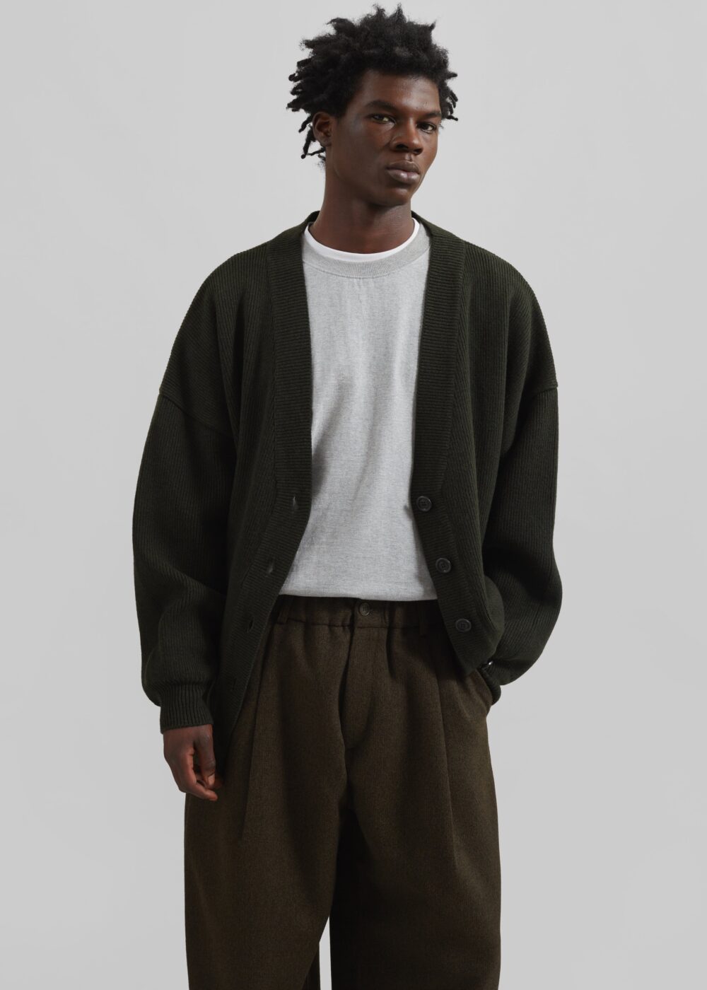 Ledbury Cardigan - Khaki - Image 6