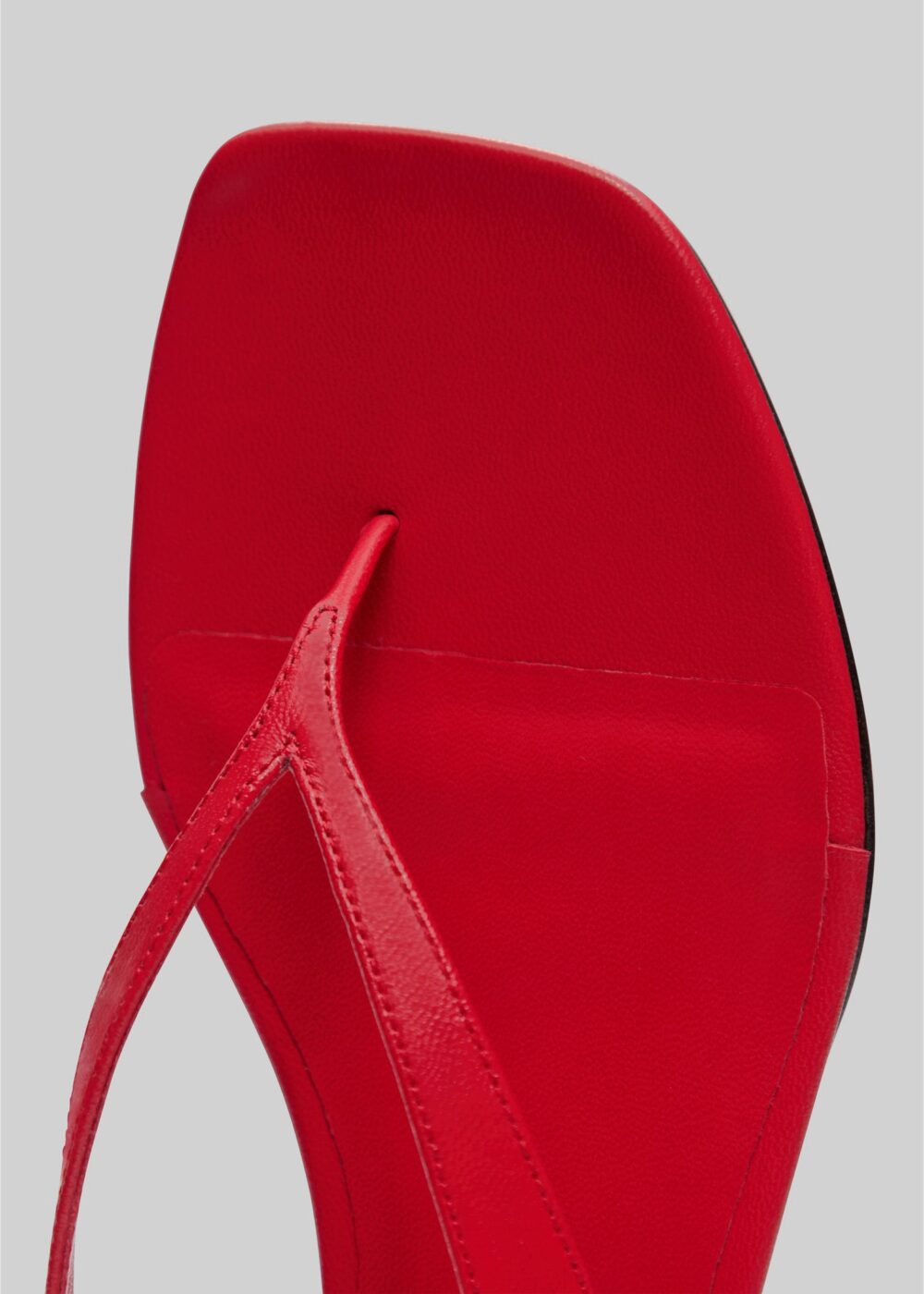 Loulou de Saison Coda Nappa Leather Sandals - Tomato - Image 8