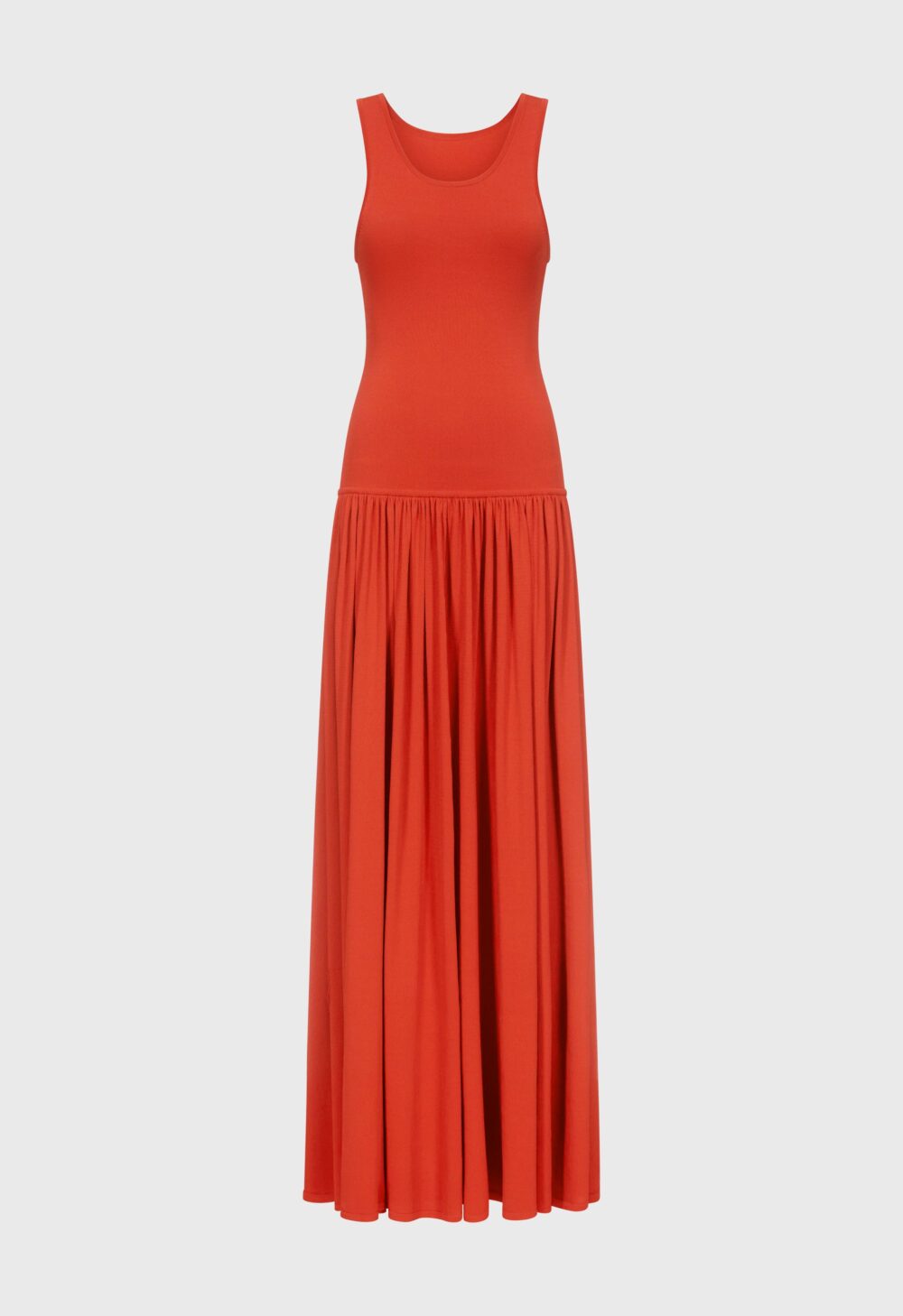 Loulou de Saison Jada Long Jersey Dress - Red - Image 7