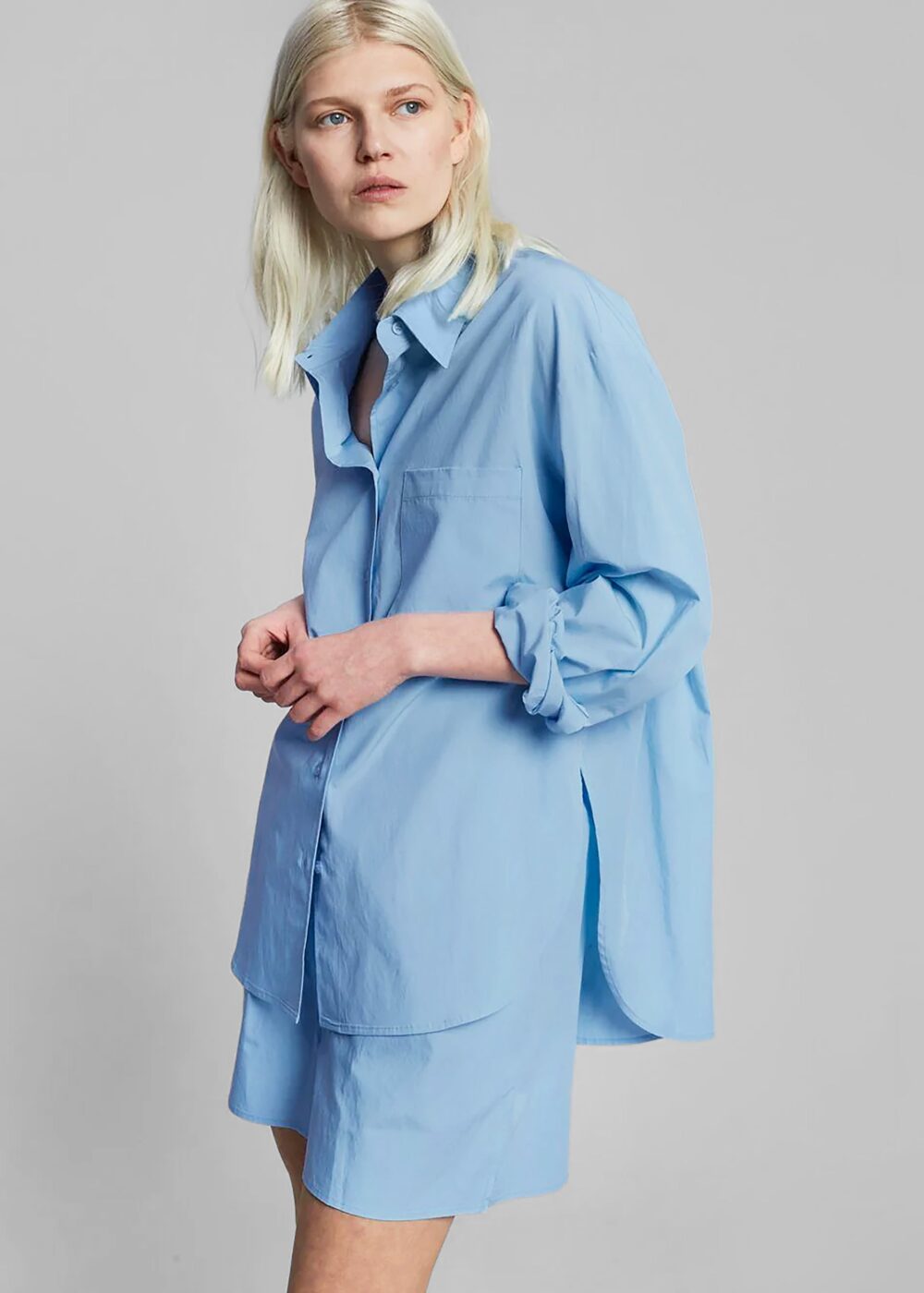 Lui Organic Cotton Shirt - Blue - Image 6
