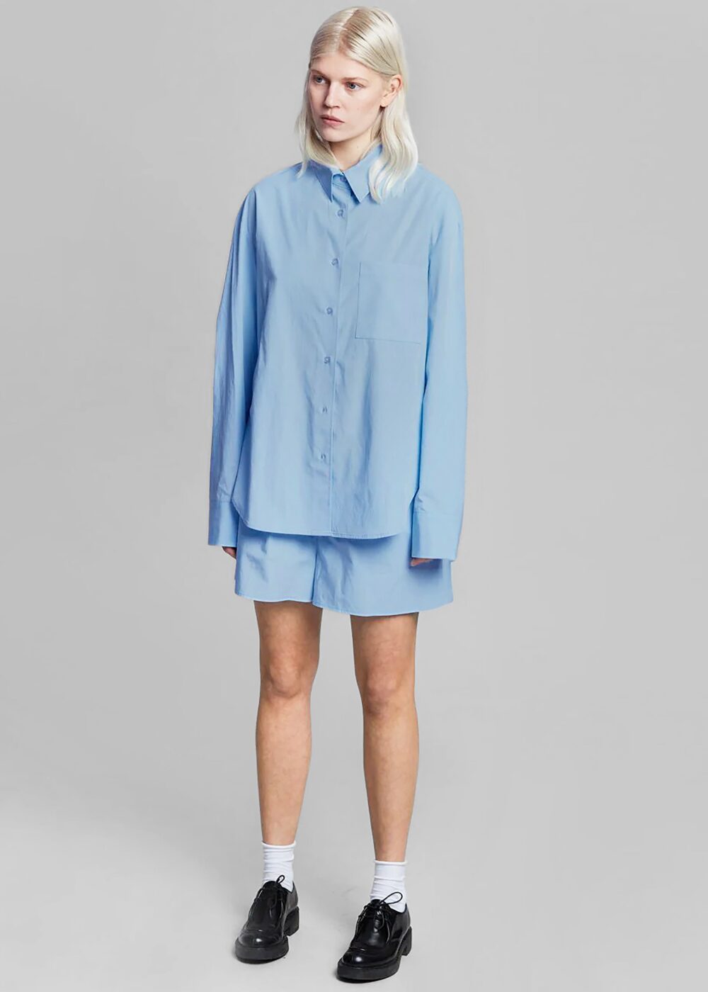 Lui Organic Cotton Shirt - Blue - Image 9