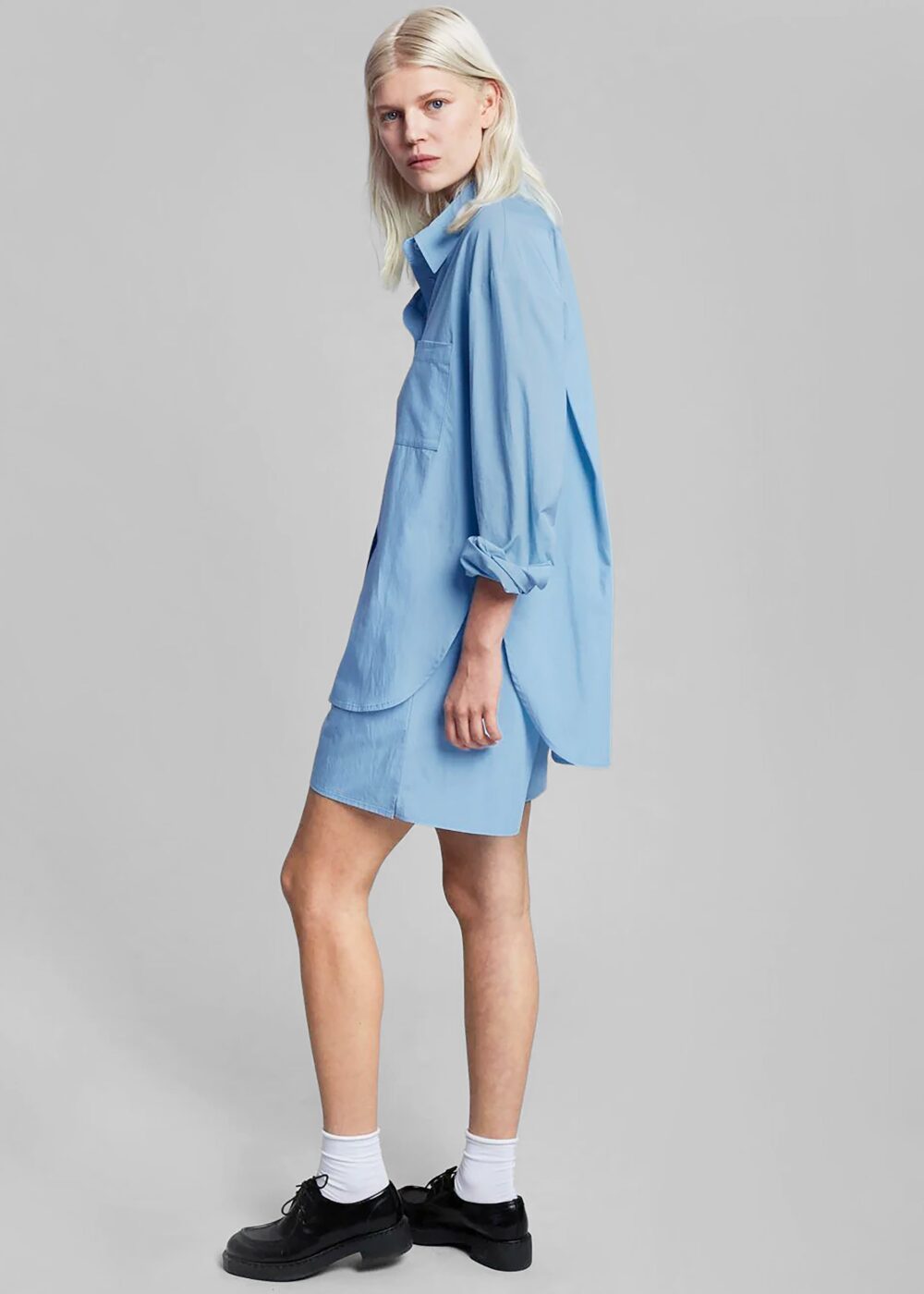 Lui Organic Cotton Shirt - Blue - Image 7