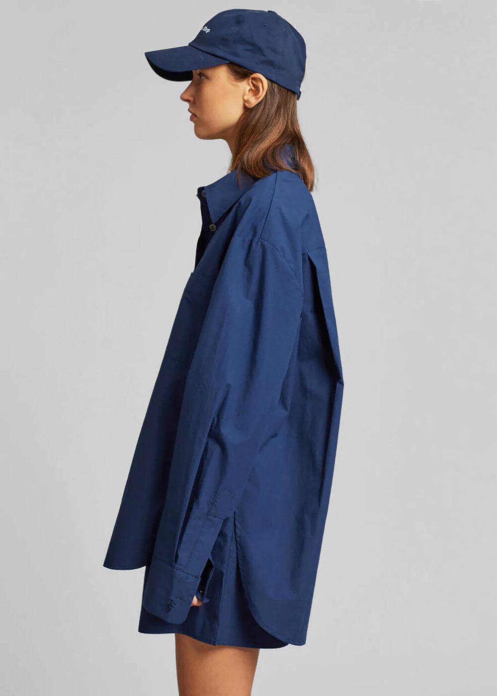 Lui Organic Cotton Shirt - Navy - Image 5