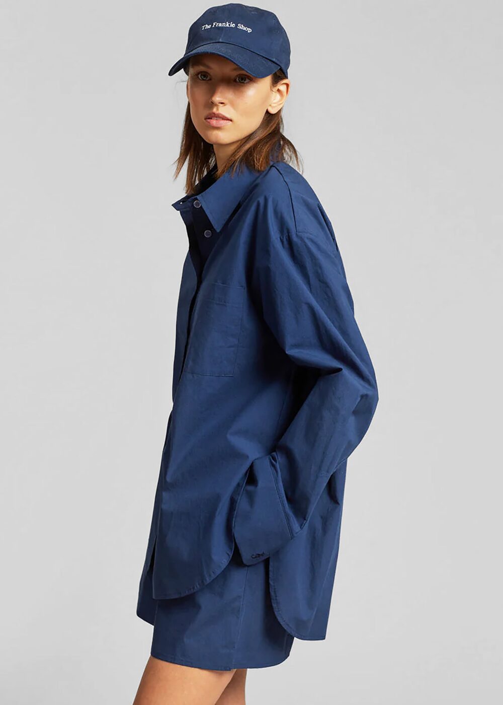 Lui Organic Cotton Shirt - Navy - Image 3