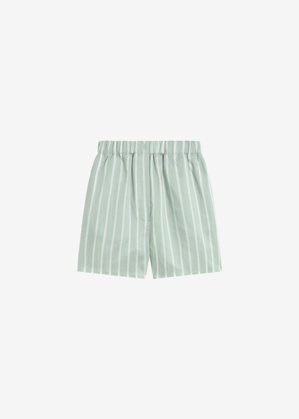 Lui Silk Boxer Shorts - Green Stripe - Image 10