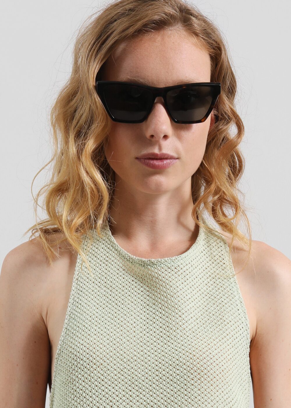 Lunel Knit Halter Top - Pale Green - Image 3