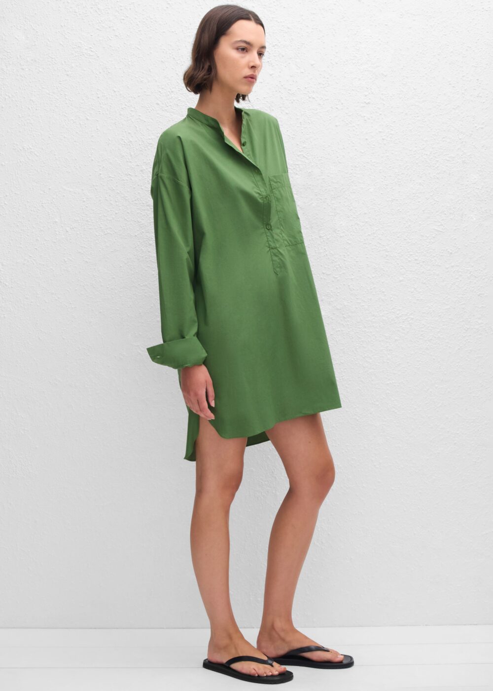 Matteau Popover Mini Shirt Dress - Cactus - Image 5