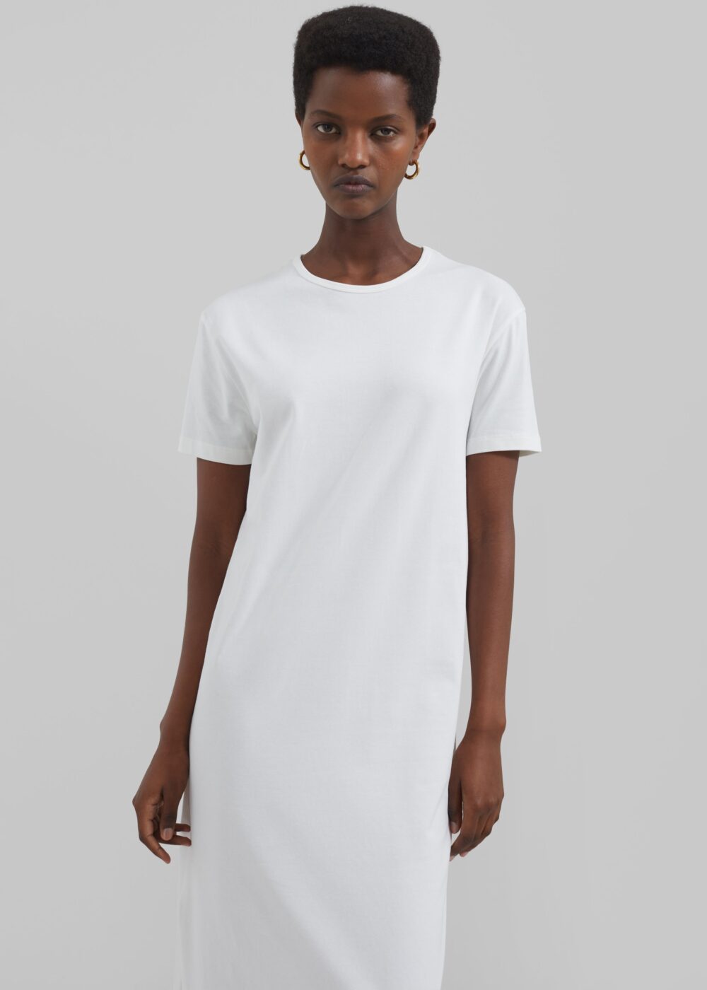 Maya T-Shirt Dress - White - Image 5