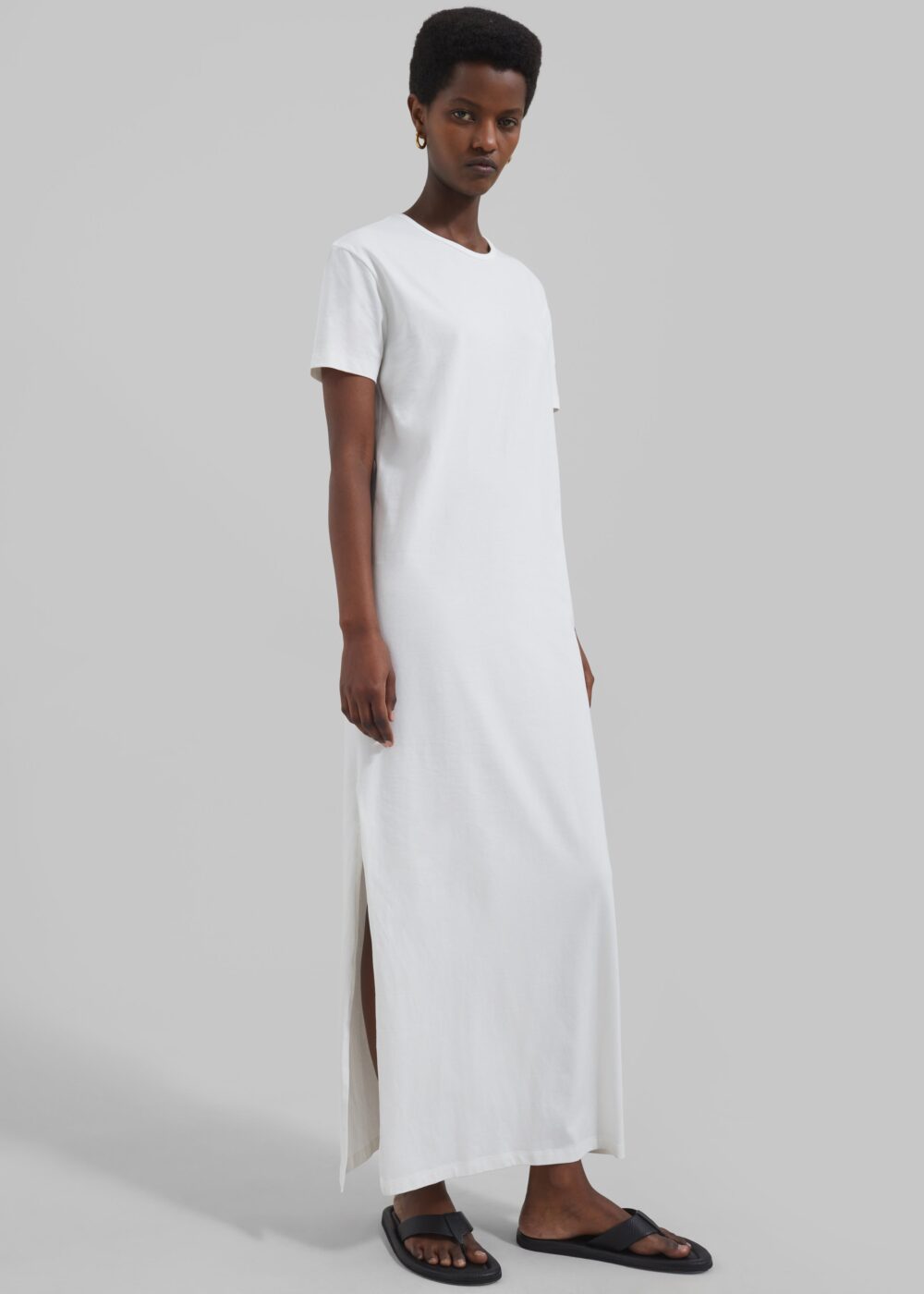 Maya T-Shirt Dress - White - Image 3