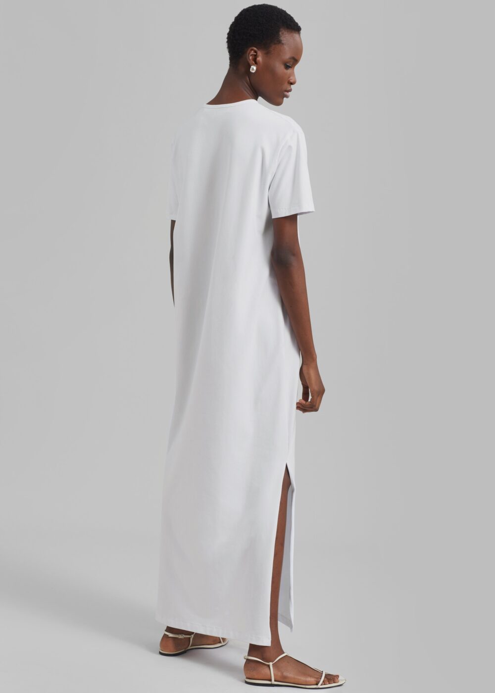 Maya T-Shirt Dress - White - Image 7