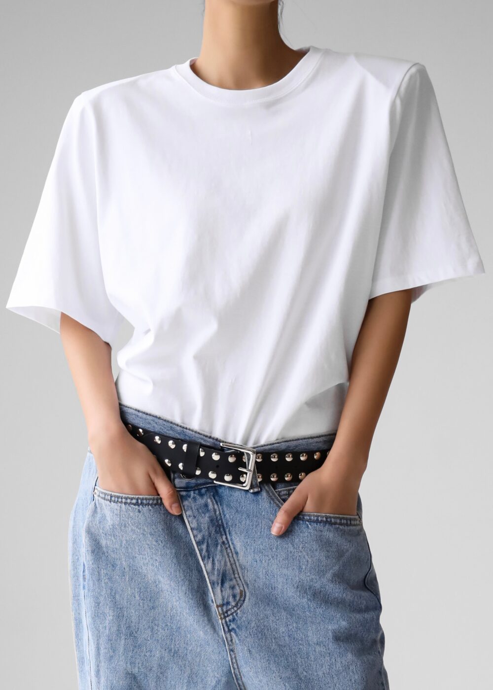 Meida Padded T-Shirt Bodysuit - White - Image 7