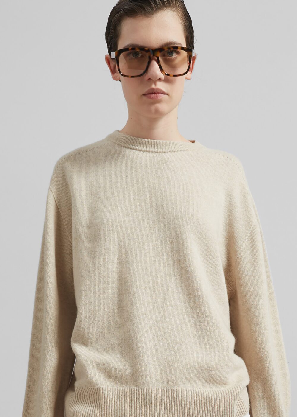 Nashik Wool Sweater - Cream - Image 3