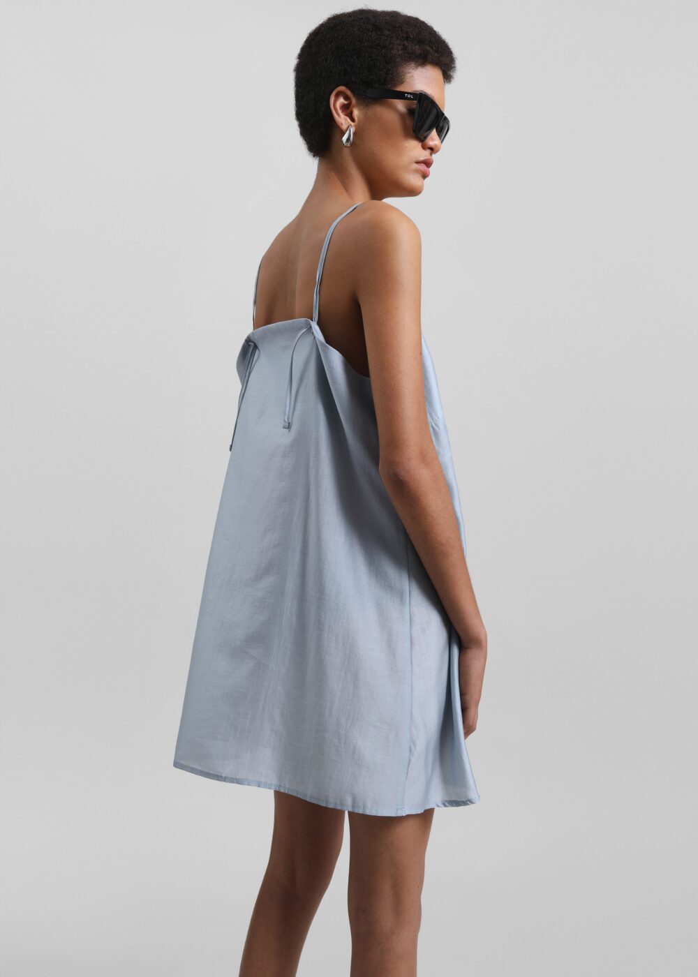 Noli Slip Mini Dress - Dusty Blue - Image 6