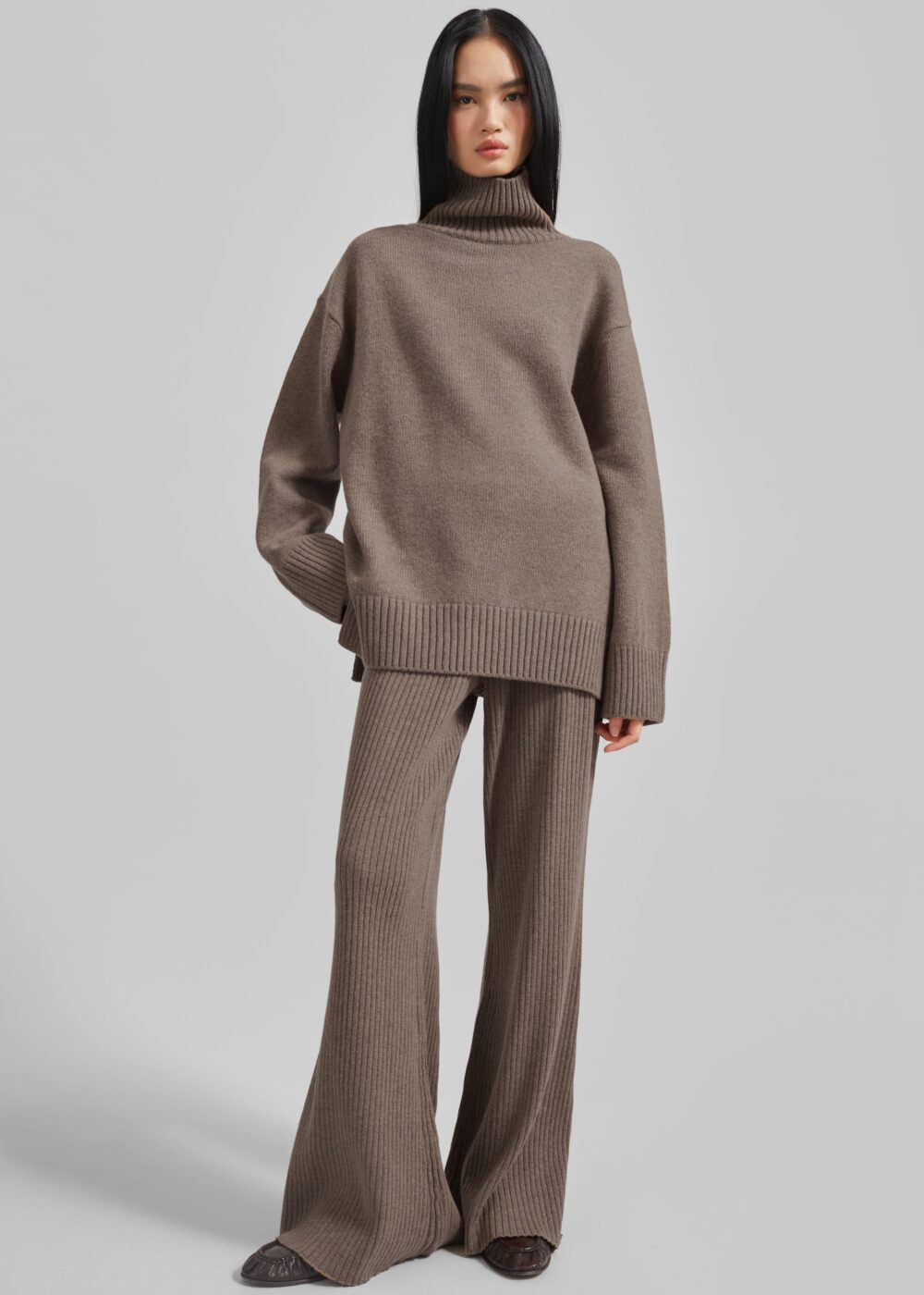 Odense Turtleneck Sweater - Brown - Image 3