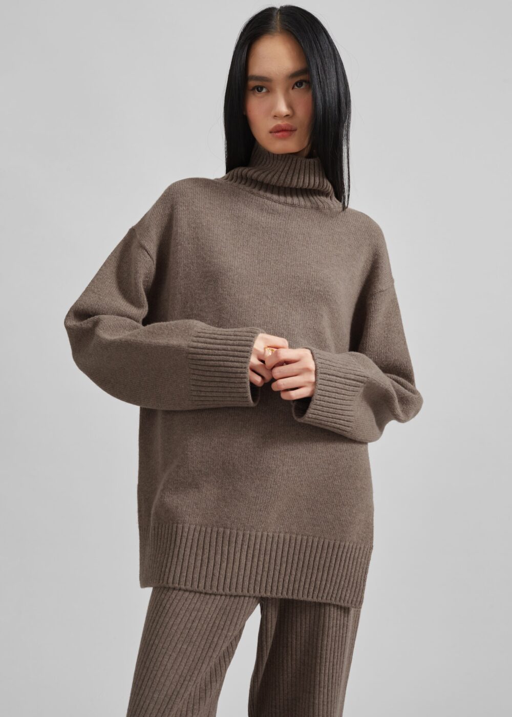 Odense Turtleneck Sweater - Brown - Image 4